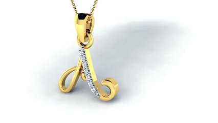 Alphabetical Diamond pendant