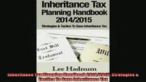 READ book  Inheritance Tax Planning Handbook 20142015 Strategies  Tactics To Save Inheritance Tax  FREE BOOOK ONLINE