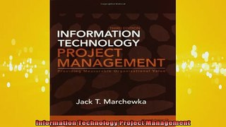 Downlaod Full PDF Free  Information Technology Project Management Online Free
