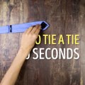 How to tie a tie in 10 seconds!