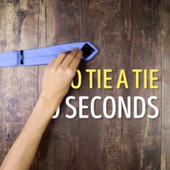 How to tie a tie in 10 seconds!