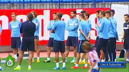 Diego Simeone’s son is a Cristiano Ronaldo’s fan. Imitates his free kick technique