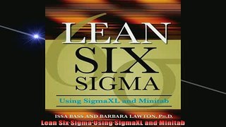 READ FREE Ebooks  Lean Six Sigma Using SigmaXL and Minitab Free Online