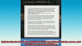 Downlaod Full PDF Free  Epiphanized A Novel on Unifying Theory of Constraints Lean and Six Sigma Second Edition Full Free