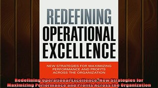READ book  Redefining Operational Excellence New Strategies for Maximizing Performance and Profits Online Free