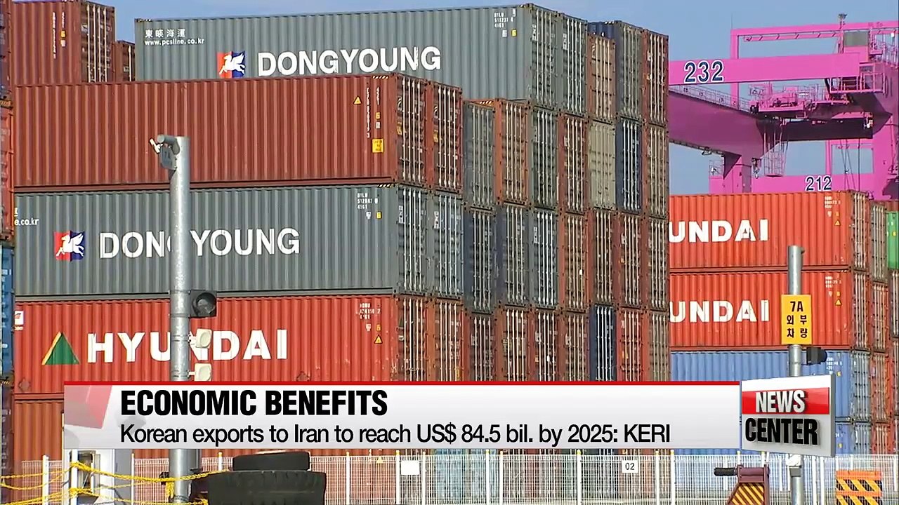 Korean exports to Iran to reach US$ 84.5 bil. by 2025: KERI