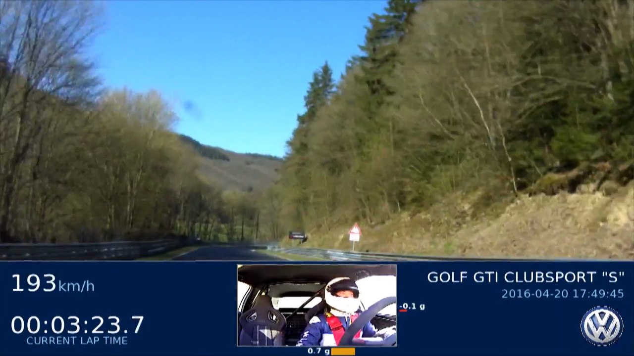 Volkswagen Golf GTI Clubsport S - Record Drive at Nurburgring Nordschleife
