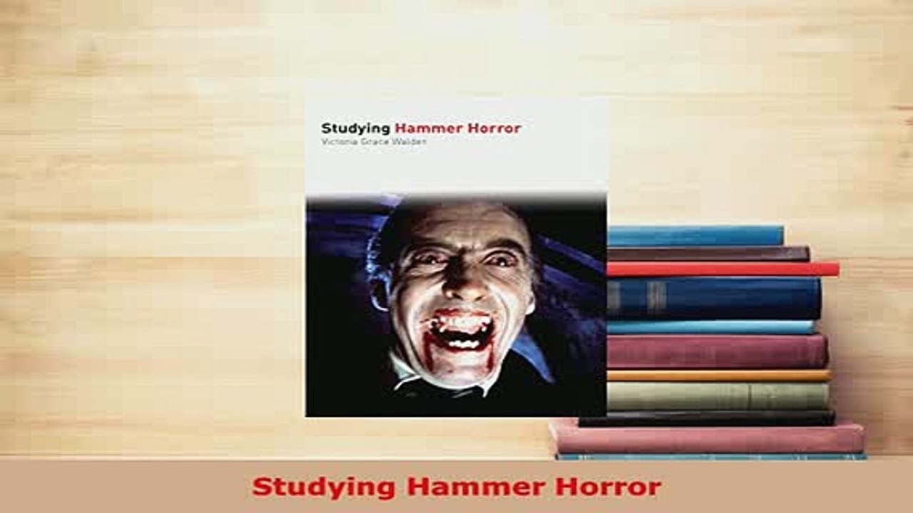 PDF  Studying Hammer Horror Read Full Ebook