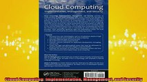 READ book  Cloud Computing Implementation Management and Security Online Free