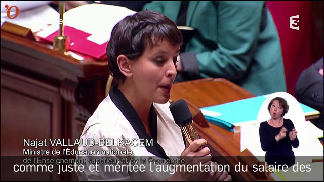 Najat Vallad-Belkacem provoque un incident de séance à l’Assemblée