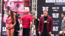 David Lemieux vs Glen Tapia weigh in for the Canelo vs Khan undercard HBO PPV 5-7-16