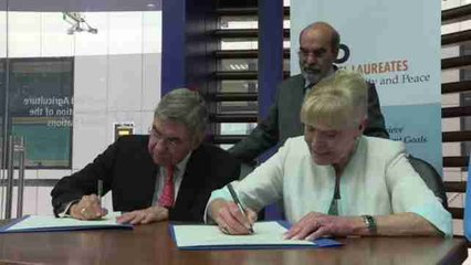 La FAO une fuerzas con cuatro Nobel de la Paz para combatir el hambre