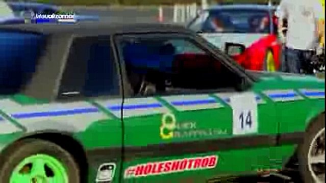 American Muscle can drift too! 1993 Fox Body 5.0 Mustang drifting