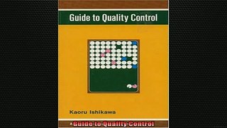 READ FREE Ebooks  Guide to Quality Control Full Free