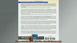 Downlaod Full PDF Free  Lean Production for the Small Company Free Online