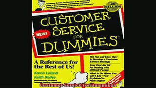 READ book  Customer Service For DummiesÂ Online Free