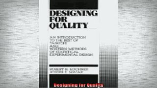 READ book  Designing for Quality Full EBook