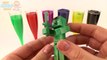 Learn Colors Clay Surprise Eggs Slime Rainbow Colours Play Peppa Pig, Hulk, Minecraft, Angry Birds