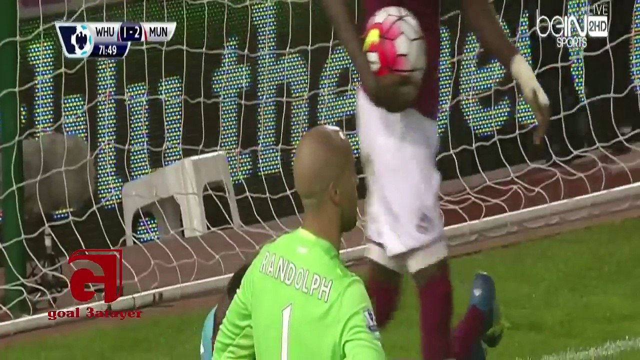 اهداف مباراة وست هام يونايتد و مانشستر يونايتد 3-2 (كاملة) فهد العتيبي 10_5_2016