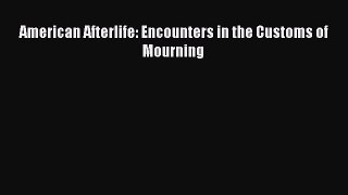 Read American Afterlife: Encounters in the Customs of Mourning Ebook Free