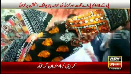 Polling suspended in Peshawar by-polls after women bar