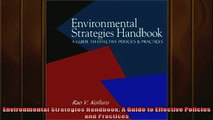 READ book  Environmental Strategies Handbook A Guide to Effective Policies and Practices Free Online