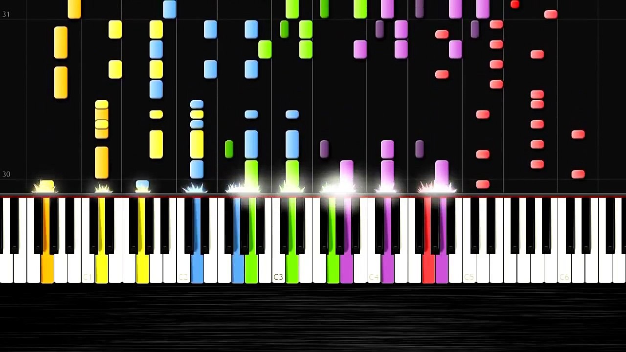 Avicii - Wake Me Up - IMPOSSIBLE REMIX by PlutaX - Synthesia - Piano