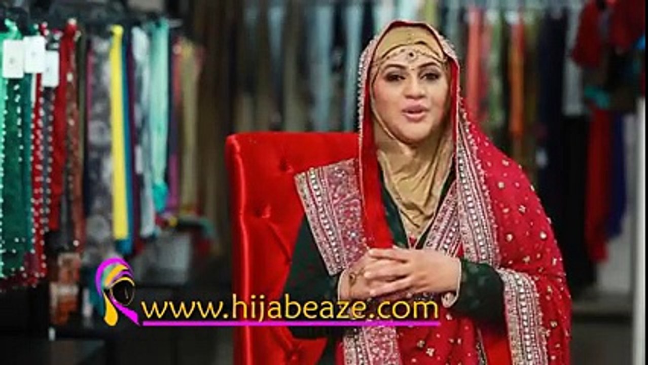 Bridal Hijab Tutorial   HIJABEAZE by Urooj Asif