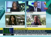 Mientras senado debate impeachment brasileños defienden su democracia