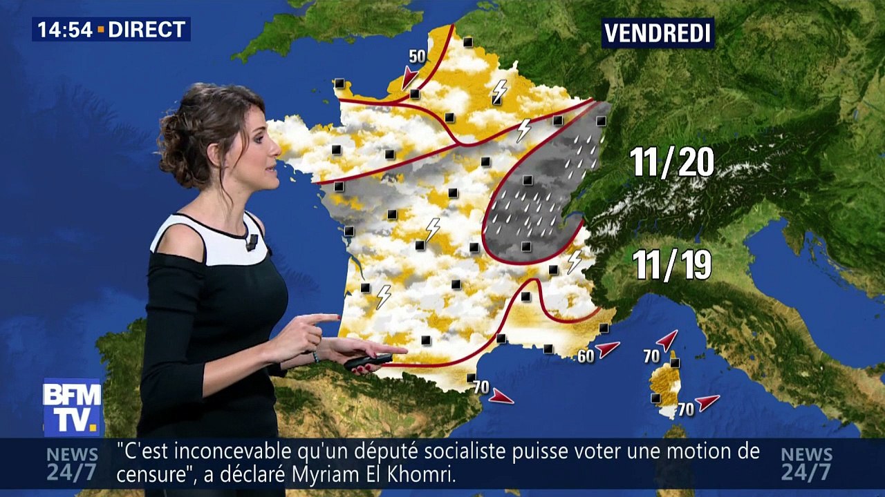 2016 05 11 FANNY AGOSTINI pour LA METEO de BFM TV