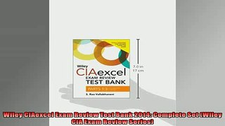 FREE PDF  Wiley CIAexcel Exam Review Test Bank 2014 Complete Set Wiley CIA Exam Review Series  FREE BOOOK ONLINE