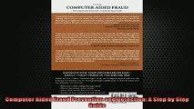 FREE PDF  Computer Aided Fraud Prevention and Detection A Step by Step Guide  BOOK ONLINE