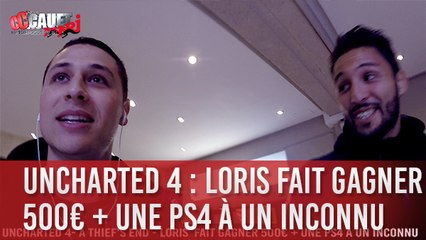 Uncharted 4 - A Thief's End - Loris  fait gagner 500€ + une PS4 à un inconnu - C'Cauet sur NRJ