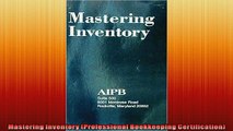 Free PDF Downlaod  Mastering Inventory Professional Bookkeeping Certification READ ONLINE