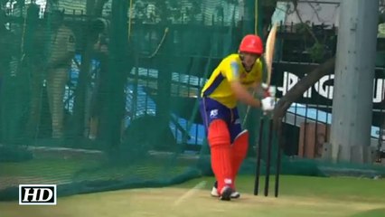 IPL9 DD vs SRH Delhi Players Practicing In Nets