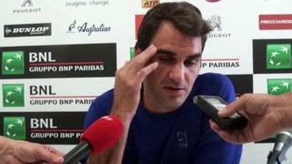 ATP - Rome 2016 - Roger Federer : "J'ai pris un petit risque mais c'était un très bon match pour moi"