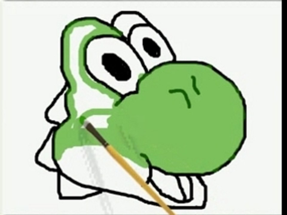 Moi dessinant yoshi