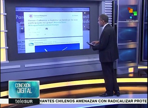 Internautas brasileños viralizan hashtags contra impeachment