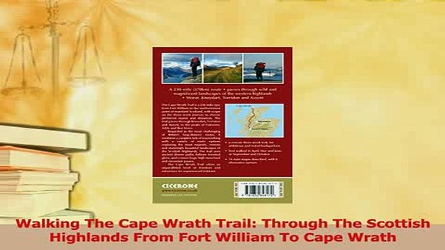 Read Walking The Cape Wrath Trail Through The Scottish Highlands From Fort William To Cape PDF Online