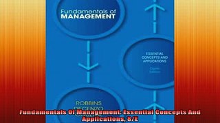 READ book  Fundamentals Of Management Essential Concepts And Applications 8E Free Online