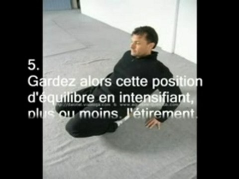 Stretching étirement assouplissement : jambier antérieur