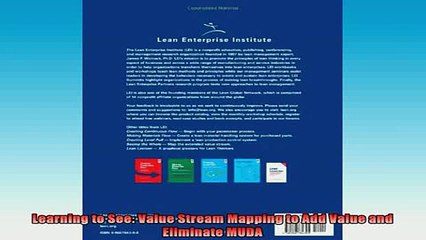 Downlaod Full PDF Free  Learning to See Value Stream Mapping to Add Value and Eliminate MUDA Full EBook