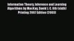 [PDF] Information Theory Inference and Learning Algorithms by MacKay David J. C. 6th (sixth)