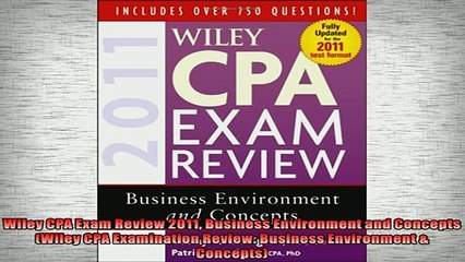 Free PDF Downlaod  Wiley CPA Exam Review 2011 Business Environment and Concepts Wiley CPA Examination  BOOK ONLINE
