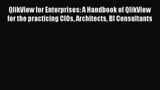 [PDF] QlikView for Enterprises: A Handbook of QlikView for the practicing CIOs Architects BI