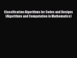 [PDF] Classification Algorithms for Codes and Designs (Algorithms and Computation in Mathematics)