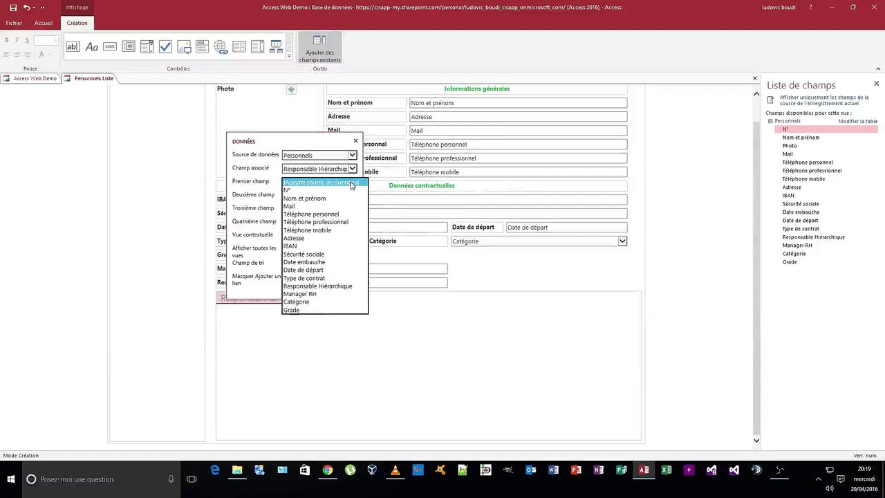 Access : Conception d'applications Web SharePoint partie 2