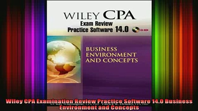 READ book Wiley CPA Examination Review Practice Software 140 Business Environment and Concepts FREE BOOOK ONLINE