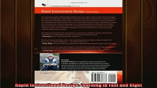 READ book  Rapid Instructional Design Learning ID Fast and Right Full EBook