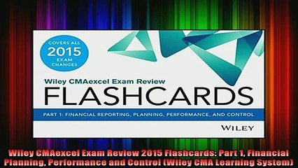 READ book  Wiley CMAexcel Exam Review 2015 Flashcards Part 1 Financial Planning Performance and  FREE BOOOK ONLINE